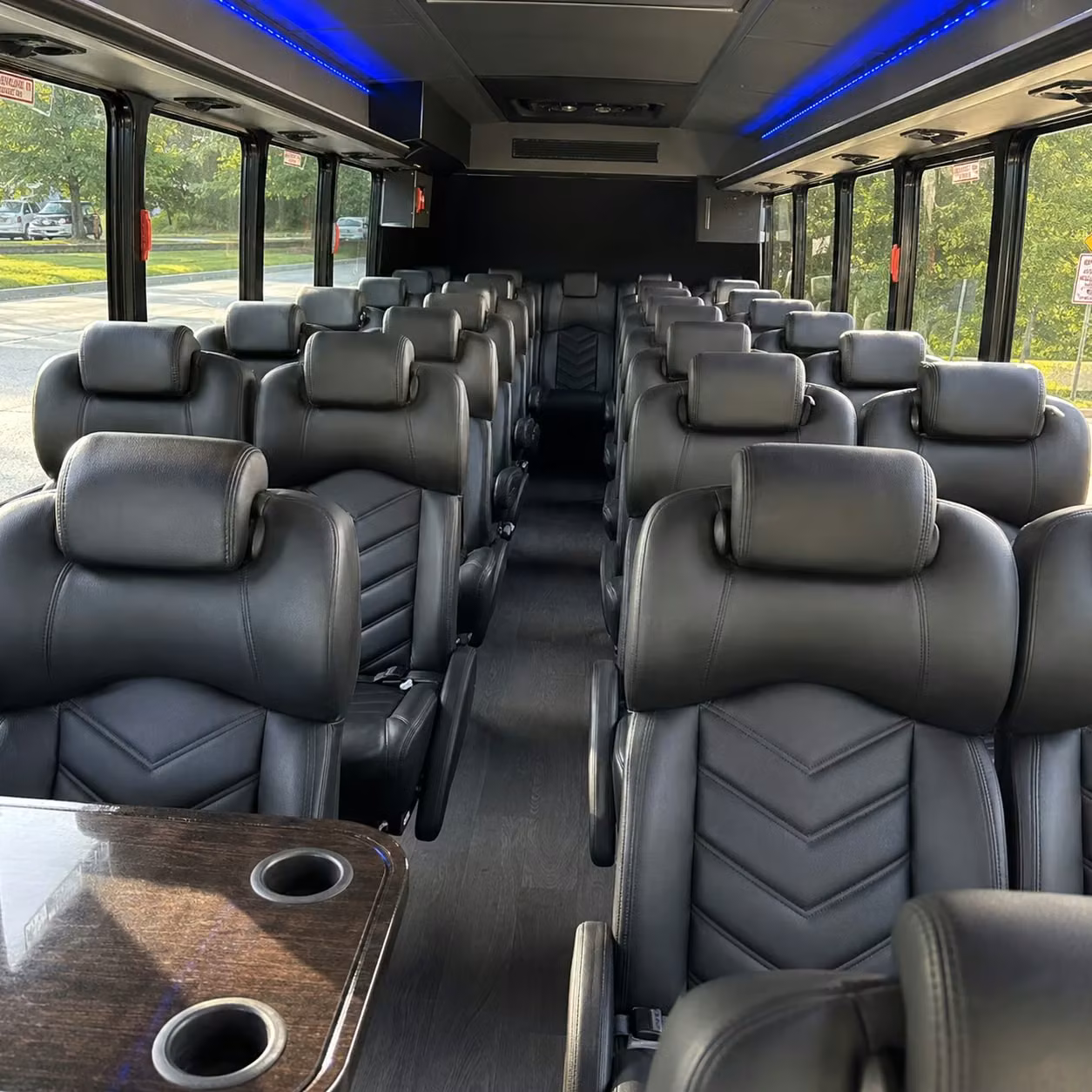28 passenger minibus inside