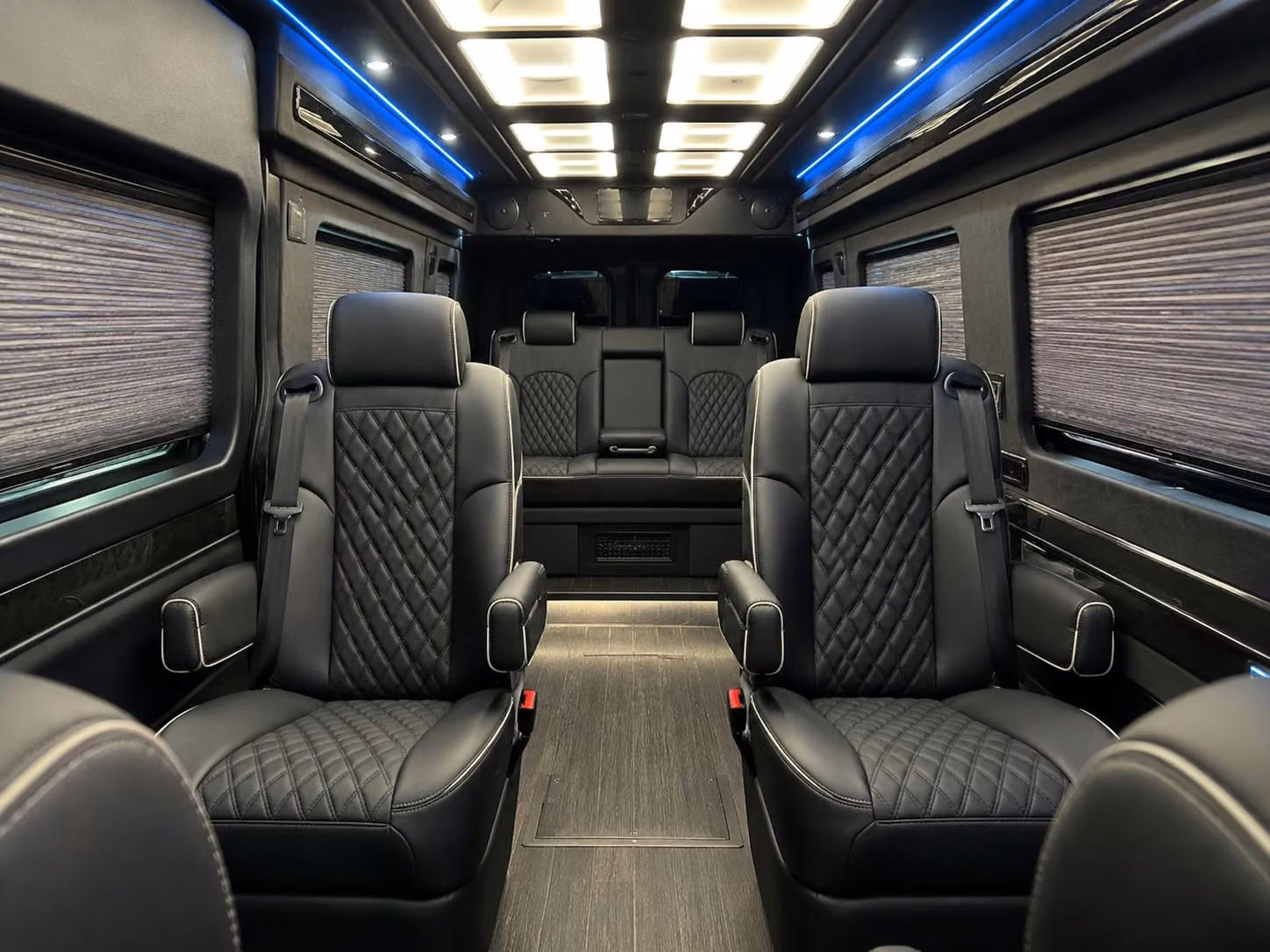 sprinter van with driver inside